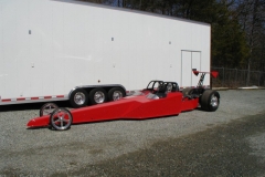 Red 2 Seater Dragster from Race Tech