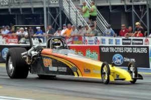 Allen O'Brien Wins Top Dragster final at Reading LODRS