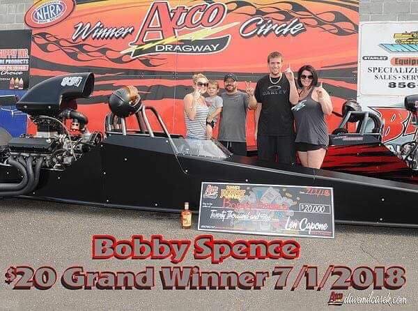 Bobby Spence Wins all Race Tech Final at Atco!